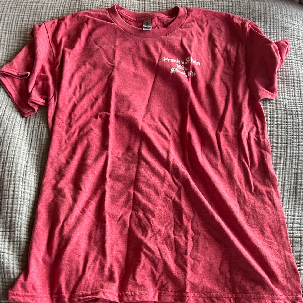 Gildan Red Short Sleeve Tee with Small Chest Logo